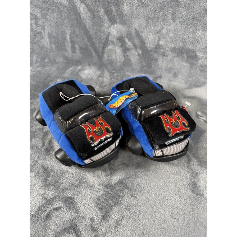 Vintage New 2001 Hot Wheels Size XS 11-12 Kids Slippers